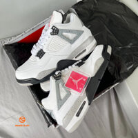 Giày Air Jordan 4 White Cement - BẢN CAO CẤP Fullbox