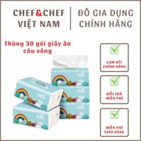 Giấy ăn cầu vồng chuẩn Xin Mier dùng làm giấy ăn lau miệng vệ sinh cho cả gia đình