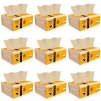 Giấy ăn gấu trúc sợi tre siêu dai 15 gói an toàn khi sử dụng, giấy ăn an toàn không chất tẩy trắng