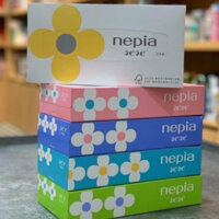 Giấy ăn, giấy ăn rút, giấy khô Nepia hình hoa sang trọng set 5 hộp nội địa Nhật