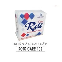 Giấy ăn napkin gói 102 tờ ROTO CARE combo 10 - 20 gói - 100% bột giấy nguyên sinh | RTC102.