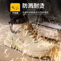 Giày an toàn nam chống va đập chống đâm thủng hàn chống bỏng nhẹ đế mềm giày an toàn công trường cách nhiệt chống mùi DNWE