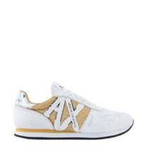 Giày Armani Exchange Nữ Brand Logo Yellow White