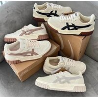 Giày Asics Court MZ Cream Black Gum mẫu mới nhất, Giày Đế Cao Su asics Nguyên Khối Đủ Size nam nữ