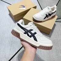 Giày Asics Court MZ Cream Black Gum nam nữ, giày Asics bản cao cấp full phụ kiện