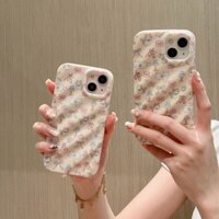 Giày Ba Lê Kitty iPhone Case Phong Cách Đầy Đủ Họa Tiết Cho iPhone 15 14 13 12 11 Pro Max Plus [Wodeke] Ốp Lưng SJK01954 Ripple Deisgn