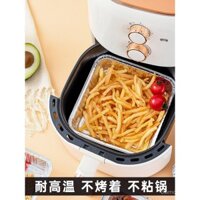 Giấy bạc đặc biệt cho nồi chiên không khí dày, đệm giấy gia đình, giấy thấm dầu, khay giấy bạc nhôm, hộp giấy vuông cho lò nướng