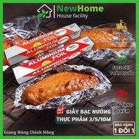 Giấy Bạc Nướng Thực Phẩm 3/5/10M Cho Nồi Chiên Không Dầu, Nướng Thịt Cách Nhiệt, Bọc Thức Ăn