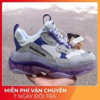 Giày Balenciaga Triple S Đế Trong Tím Hàng New Mới Nhất ️🥇 Xịn Nhất 2020 . A12 hh