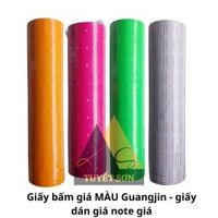 Giấy bấm giá MÀU Guangjin - giấy dán giá note giá                             &nbsp(&nbspTrắng&nbsp)