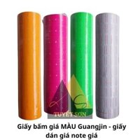 Giấy bấm giá MÀU Guangjin - giấy dán giá note giá                         &nbsp(&nbspTrắng&nbsp)