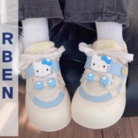 Giày Ban Mùa Xuân Mới Nữ Wild Platform Giày Bánh Mì Thông Thường