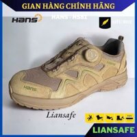 Giày bảo hộ cao cấp siêu nhẹ Hans HS81 núm vặn điều chỉnh - Giày chống đinh nam đi làm công trình công trường cơ khí