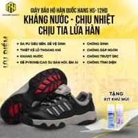 Giày bảo hộ Hàn Quốc Hans HS-12HD da bò phủ PU siêu nhẹ, chống đinh chống dập ngón chống trượt