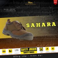 Giày bảo hộ lao động nam Safety Jogger Sahara S3 thấp cổ, có dây, chống đinh, chống nước, chống tĩnh điện màu Nâu