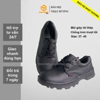 Giày bảo hộ nam nữ giá rẻ NTT P04, Giày lao động đế thép mũi thép chống trơn trượt, chống va đập