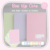 Giấy Bao Tập Kẻ Caro màu Pastel Xinh Xắn Cực Dễ Thương Hottrend - BK012