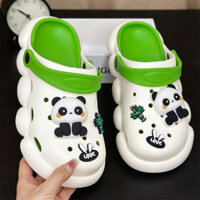 Giày Baotou Crocs Dành Cho Cặp Đôi Nữ Có Chim Thật Mùa Hè Đế Mềm Chống Trơn Trượt Đế Dày Hình Gấu T