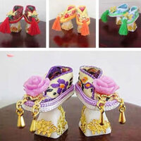 Giày Barbie truyền thống cho búp bê, giày chậu hoa Lijia Xinyi OB27, búp bê nhỏ charm phương Đông OB24, giày truyền thống