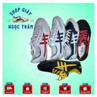 GIÀY BATA LAO ĐỘNG ĐEN SỌC ĐỎ ĐẾ CAO SU 4 SỌC ,5 MÀU NAM NỮ ĐẾ BẰNG MS 12 Shoes