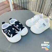 Giày Bata Lười Tập Đi Bé Trai Bé Gái 1-4 Tuổi Vải Canvas Tiện Lợi Chống Trơn Dễ Mang ( Bata 806 ) - Shop Mẹ Sóc