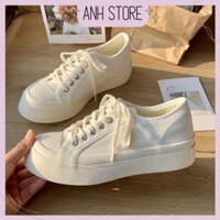 Giày bata thể thao nữ cổ thấp đế bánh mì cao 5cm tăng chiều cao G006 - Anh Store