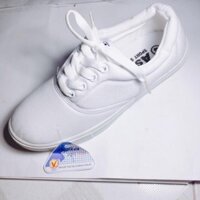 Giày bata trắng asia M003 Nam Nữ cột buộc dây và xanh đen đi học , hội Thao