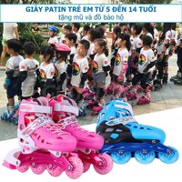 Giay batin Diem ban giay patin Giày trượt patin trẻ em thiết kế ôm chân chắc chắn kiểu dáng trẻ trung + Tặng kèm đồ bảo hộ Bảo hành uy tín 1 đổi 1 M414