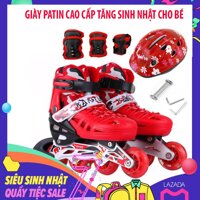 Giay batin Diem ban giay patin Giày trượt patin trẻ em thiết kế ôm chân chắc chắn kiểu dáng trẻ trung + Tặng kèm đồ bảo hộ Bảo hành uy tín 1 đổi 1 M414