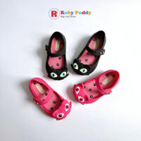 Giày Bé Gái Nhựa Mềm Đi Mưa Chống Trơn Trượt Chống Thấm Nứơc Hình Mèo MS11