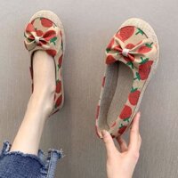 Giày bệt búp bê dâu tây