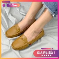 Giày bệt lười, da thật, siêu êm chân, ảnh chụp thật lên chân
