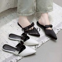 Giày bệt mũi nhọn nơ