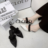 Giày bệt mũi nhọn quai ngang dúng