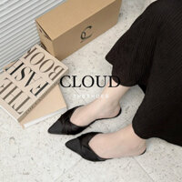 Giày bệt mũi nhọn xoắn chéo