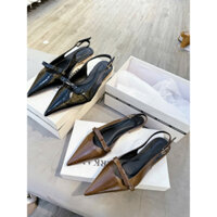 Giày Bệt Nơ Hở Gót Đế Dẻo Mũi Nhọn fom chuẩn - Giày Nữ - Shoes