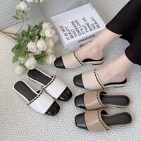 Giày bệt nữ bít mũi quai xích phong cách Cloud's Sandal