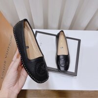 giày bệt nữ LV da mềm, đế êm phù hợp đi làm đi chơi