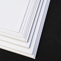 Giấy bìa cứng A4 Ivory 250 - 350gsm hộp quà thẻ Plash Card vẽ tranh làm mô hình 50 tờ