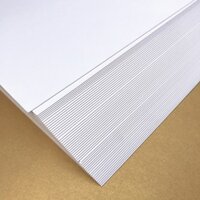Giấy bìa cứng A4 Ivory 250 - 350gsm hộp quà thẻ Plash Card vẽ tranh làm mô hình 50 tờ
