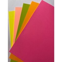Giấy bìa màu A4 dạ quang Pgrand ( xấp 100 tờ )