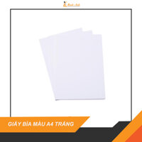 Giấy bìa màu A4 - Trắng