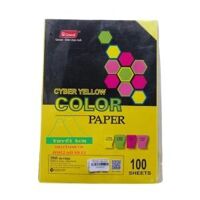 Giấy bìa màu dạ quang A4 160Gsm Grand 8478E                         &nbsp(&nbspGR-25 Cyber Yellow-Vàng Dạ Quang&nbsp)