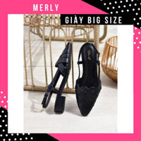 Giày big size  Giày sandal nữ bệt Merly 1440 giày size 40 41 42 43