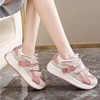 Giày Bố Già mẫu mới 2025 Giày thể thao chống trượt độn đế dày Instagram cho Nữ Giày Agan học đường dễ phối thường ngày Giày nữ thời trang Giày chạy bộ