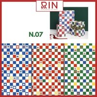 Giấy bọc sách vở  Giấy gói quà  giấy bao tập  giấy bao vở học sinh, sinh viên size A4, B5, A5 cao cấp  24 cuốn  - Set 6 tờ - N.07