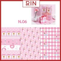 Giấy bọc sách vở  Giấy gói quà  giấy bao tập  giấy bao vở học sinh, sinh viên size A4, B5, A5 cao cấp  24 cuốn  - Set 6 tờ - N.06