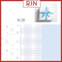 Giấy bọc sách vở  Giấy gói quà  giấy bao tập  giấy bao vở học sinh, sinh viên size A4, B5, A5 cao cấp  24 cuốn  - Set 6 tờ - N.18