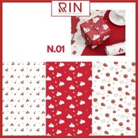 Giấy bọc sách vở  Giấy gói quà  giấy bao tập  giấy bao vở học sinh, sinh viên size A4, B5, A5 cao cấp  24 cuốn  - Set 6 tờ - N.01