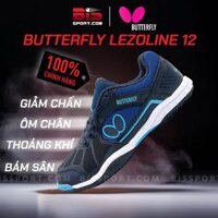 Giày Bóng Bàn Butterfly Lezoline 12 Xanh Chính Hãng - Thiết Kế Màu Sắc Nổi Bật, Ổn Định, Thoải Mái, Độ Bám Tốt